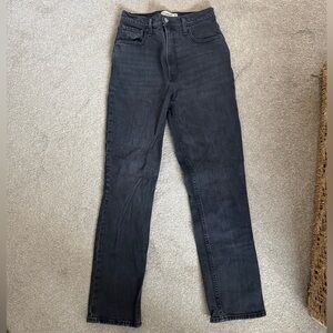 Women’s 90s Straight Ultra High Rise Black Jeans